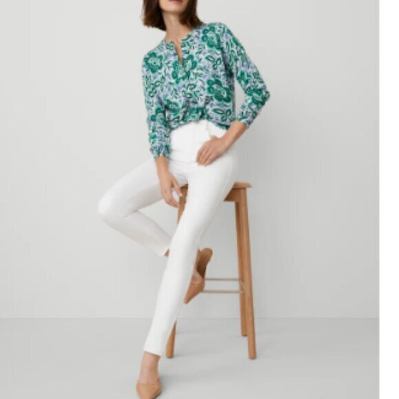 Ann Taylor White The Skinny Jeans Size 4 - Picture 1 of 11